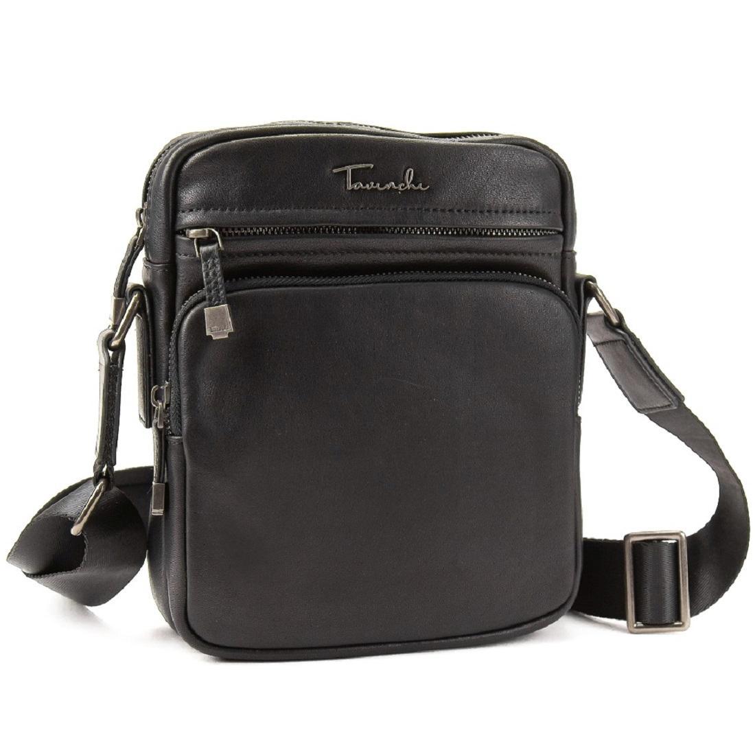 Сумка чоловіча шкіряна Tavinchi TV-SM8-1022A чорна