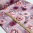 Ранфорс digital з цифровим друком 5D "Хризантеми та англійські троянди на сливовому тлі", №5644, фото 2