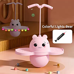 Дитячий джампінг C 69767 стрибунець з підсвідчуванням Рожевий