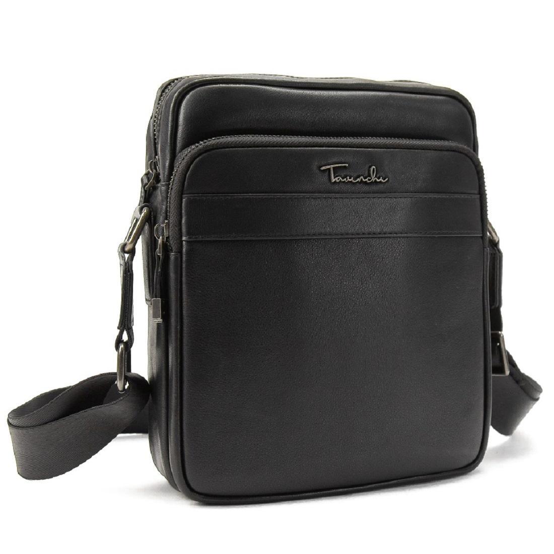 Чоловіча сумка з натуральної шкіри Tavinchi TV-SM8-2028A чорна