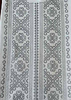 Чоловіча сорочка з ручною вишивкою по полотні "Лиштва срібляста"