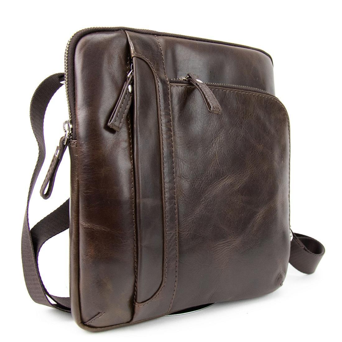 Сумка через плече шкіряна чоловіча Tavinchi S-TV-4145C, фото 1