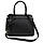 Шкіряна жіноча сумка Firenze Italy F-IT-86111A чорна з 2 ручками, фото 5