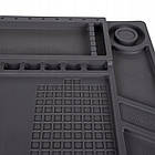 Силіконовий сервісний килимок-органайзер Bigstren 22727 — 45×30 см, магнітні кишені, термостійкий, фото 5