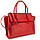 Шкіряна жіноча сумка велика Firenze Italy F-IT-76222R червона, фото 3