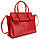 Шкіряна жіноча сумка велика Firenze Italy F-IT-76222R червона, фото 7
