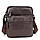 Чоловіча шкіряна сумка через плече Tiding Bag M56-9981C коричнева, фото 3