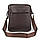 Чоловіча шкіряна сумка через плече Tiding Bag M56-9981C коричнева, фото 6
