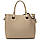 Класична жіноча шкіряна сумка Firenze Italy F-IT-7645T колір тауп, фото 3