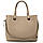Класична жіноча шкіряна сумка Firenze Italy F-IT-7645T колір тауп, фото 5
