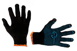 Рукавички Intertool 70/30 з точкою 55г чорні 10" (SP-0129) (12 шт.)