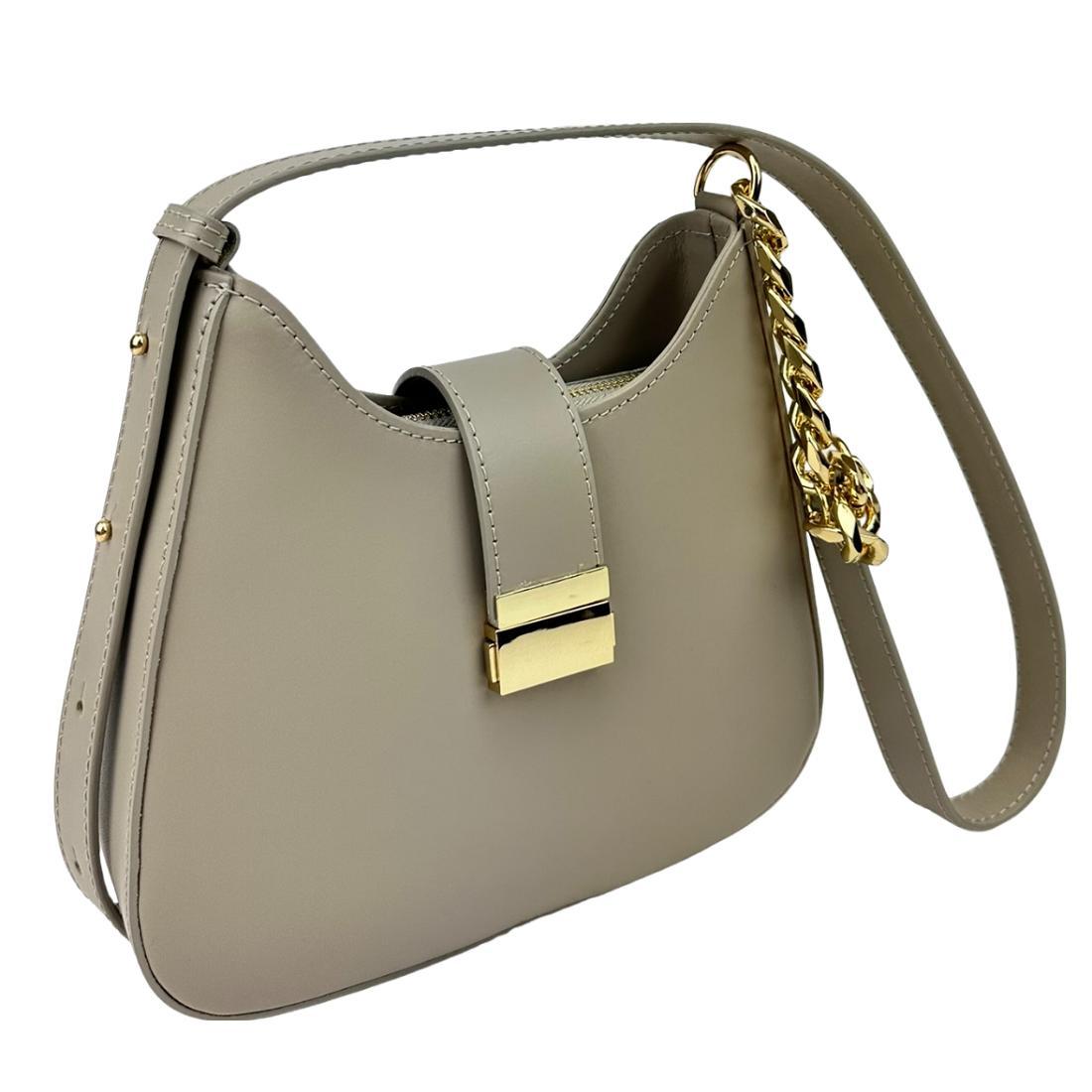 Сумка жіноча шкіряна Firenze Italy F-IT-9836G сіра