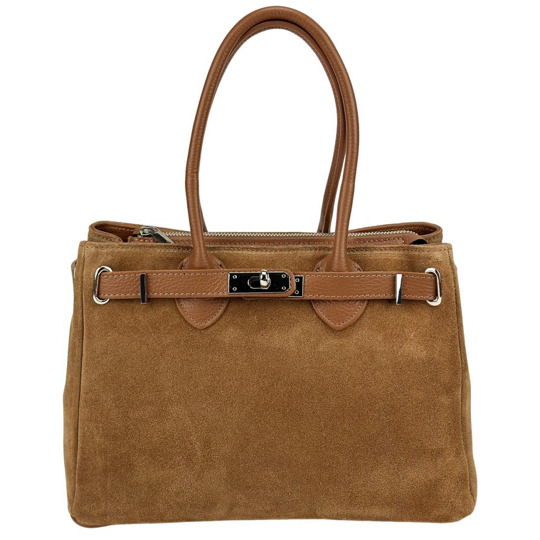 Замшева жіноча сумка Firenze Italy F-IT-8600C руда