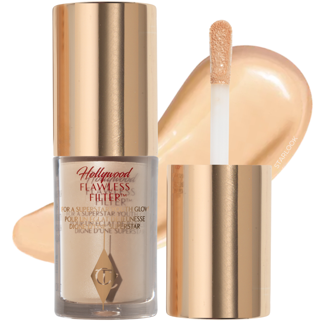 Фільтр 3 в 1: тональна основа, хайлайтер, сяюча база Charlotte Tilbury Hollywood Flawless Filter Mini 3 Fair 5.5 мл, фото 1