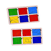 Розвивальні дитячі Квадрати Нікітину Ubumblebees (ПСД207) PSD207 3 рівень, 8460526 711