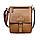 Чоловіча шкіряна сумка Tavinchi R-6163C світло-коричнева, фото 5
