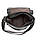 Сумка чоловіча шкіряна Tiding Bag M56-17207A чорна з клапаном, фото 6