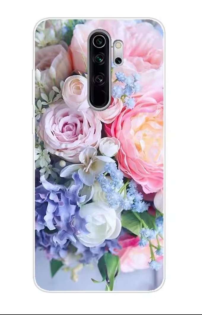 Силіконовий чохол Xiaomi Redmi Note 8 Pro квіти