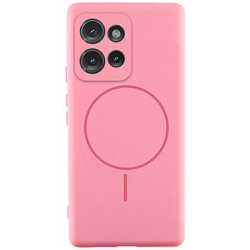 Чохол Silicone Cover Lakshmi Full Camera with MagFit для Motorola Edge 50 Neo Рожевий