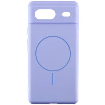 Чохол Silicone Cover Lakshmi Full Camera with MagFit для Google Pixel 7a Бузковий