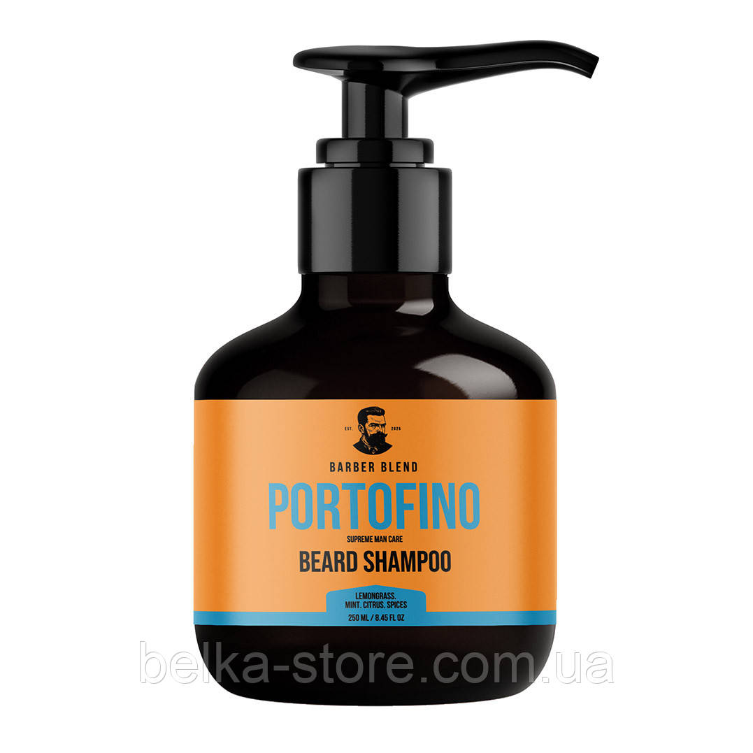 Шампунь для бороди Portofino / beard shampoo Portofino BARBER BLEND, фото 1