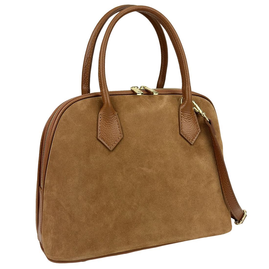 Жіноча замшева каркасна сумка Firenze Italy F-IT-3015C руда