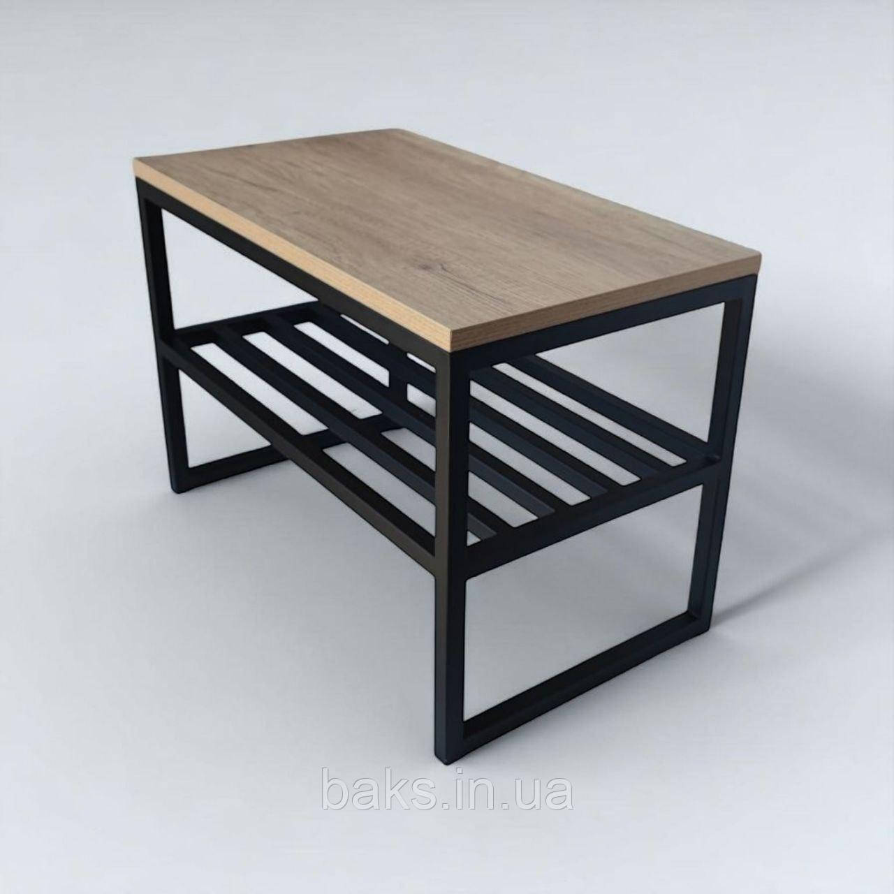 Металева полиця, банкетка, полиця для передпокою, фото 1