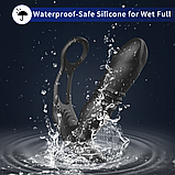 Вібратор для стимуляції простати на пульті, Телескопічний вібростимулятор з подвійним кільцем, Інтимні іграшки, фото 9