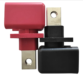 Корпусна прохідна клема з кришкою CF 300А (червона та чорна)