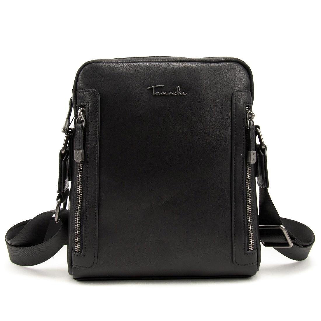 Чоловіча шкіряна сумка Tiding Bag SM8-1007A чорна