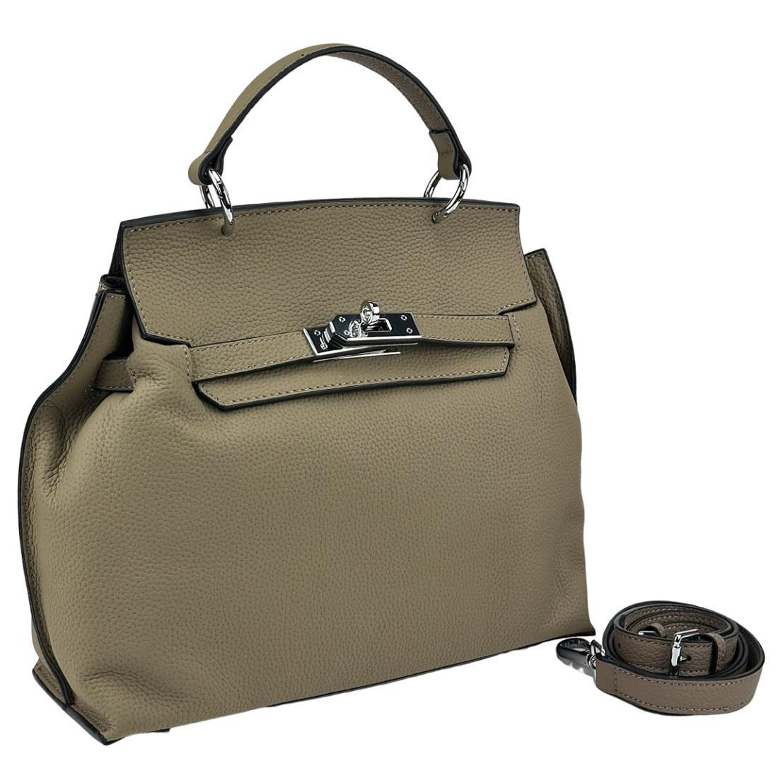 Жіноча шкіряна сумка Olivia Leather A25F-W-55-89B бежева