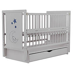 Ліжко Bair Ведмедик VMY-3 маятник, шухляда, відкидний бік бук сірий