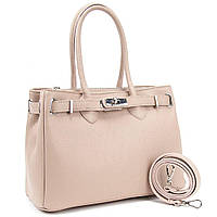 Сумка жіноча шкіряна класична Firenze Italy F-IT-86001P пудрова