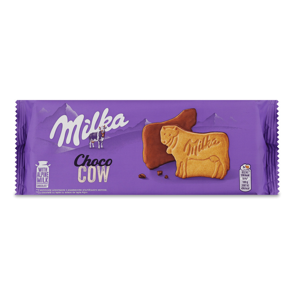 Печиво Milka Choco Cow в шоколадній глазурі 120g