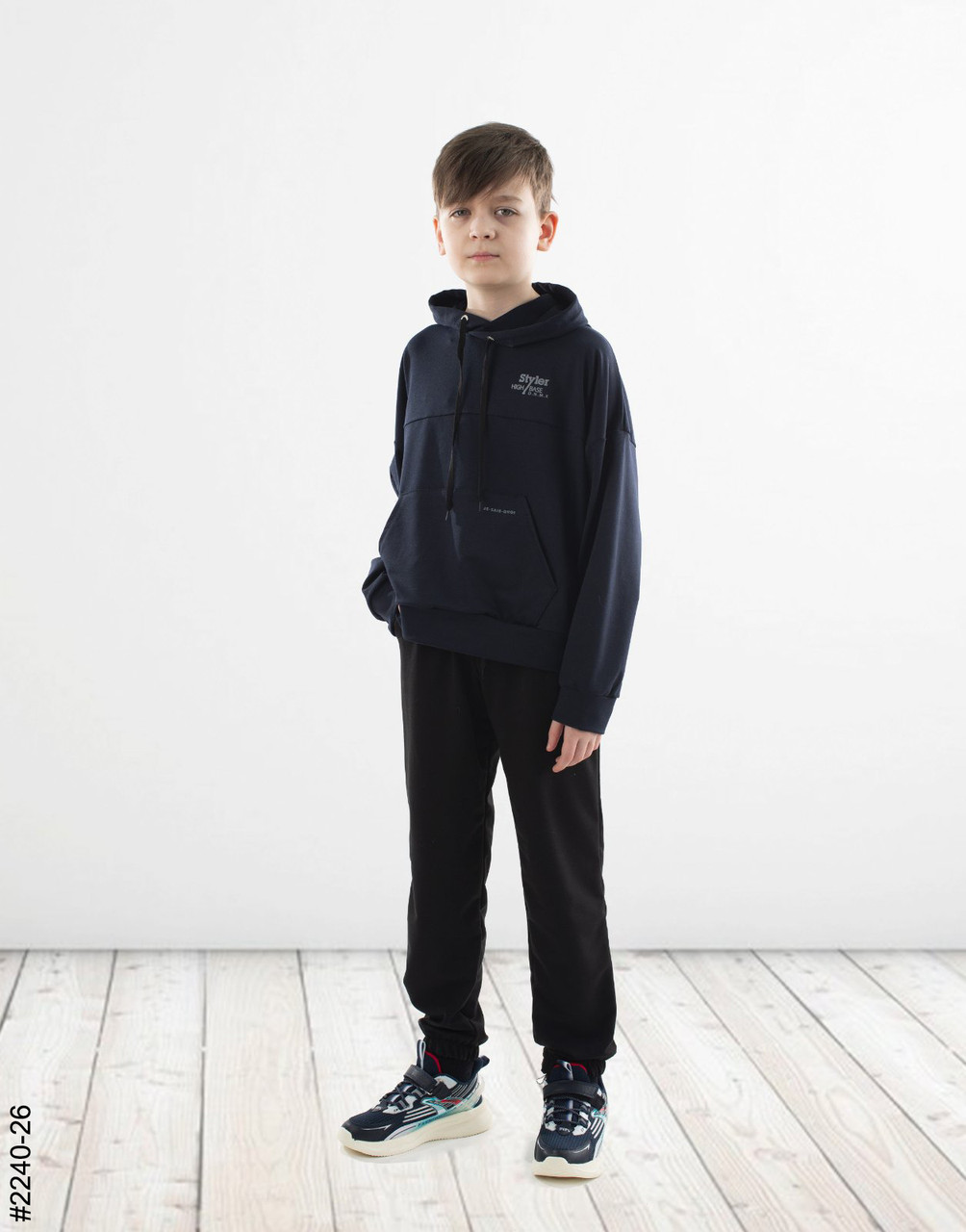 2240-26 Спортивний костюм двонитка підліток (4 од: 36,38,40,42), фото 1