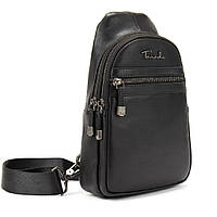 Сумка-слінг чоловіча шкіряна Tavinchi TV-SM8-830A чорна