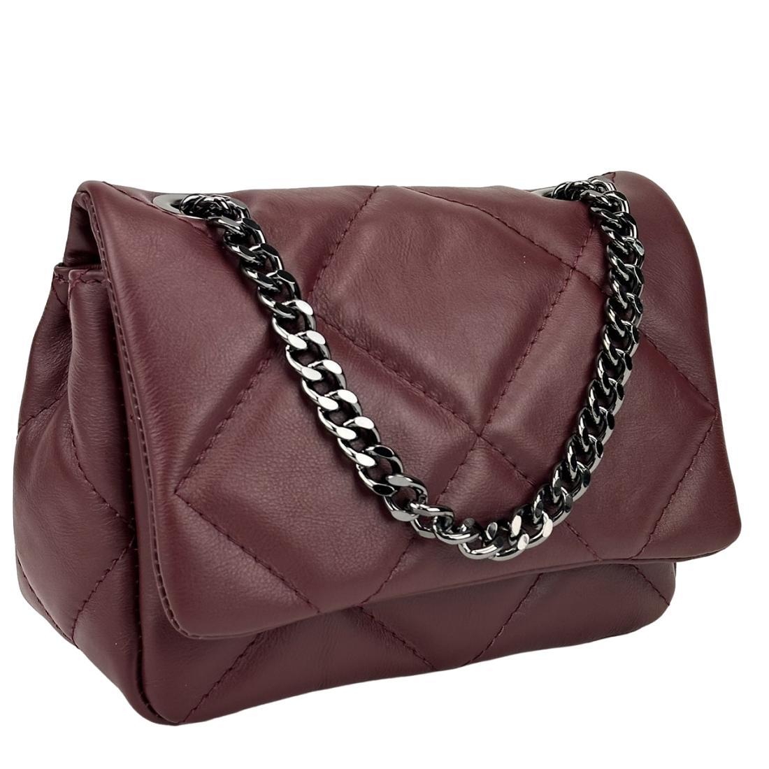 Жіноча шкіряна сумочка Firenze Italy F-IT-98106BO бордова