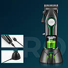 Акумуляторна машинка для стрижки 2600 мАг + 6 насадок, VGR V-010 / Бездротовий тример для стрижки, фото 7