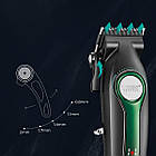 Акумуляторна машинка для стрижки 2600 мАг + 6 насадок, VGR V-010 / Бездротовий тример для стрижки, фото 2