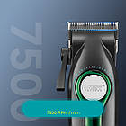 Акумуляторна машинка для стрижки 2600 мАг + 6 насадок, VGR V-010 / Бездротовий тример для стрижки, фото 4