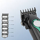 Акумуляторна машинка для стрижки 2600 мАг + 6 насадок, VGR V-010 / Бездротовий тример для стрижки, фото 6