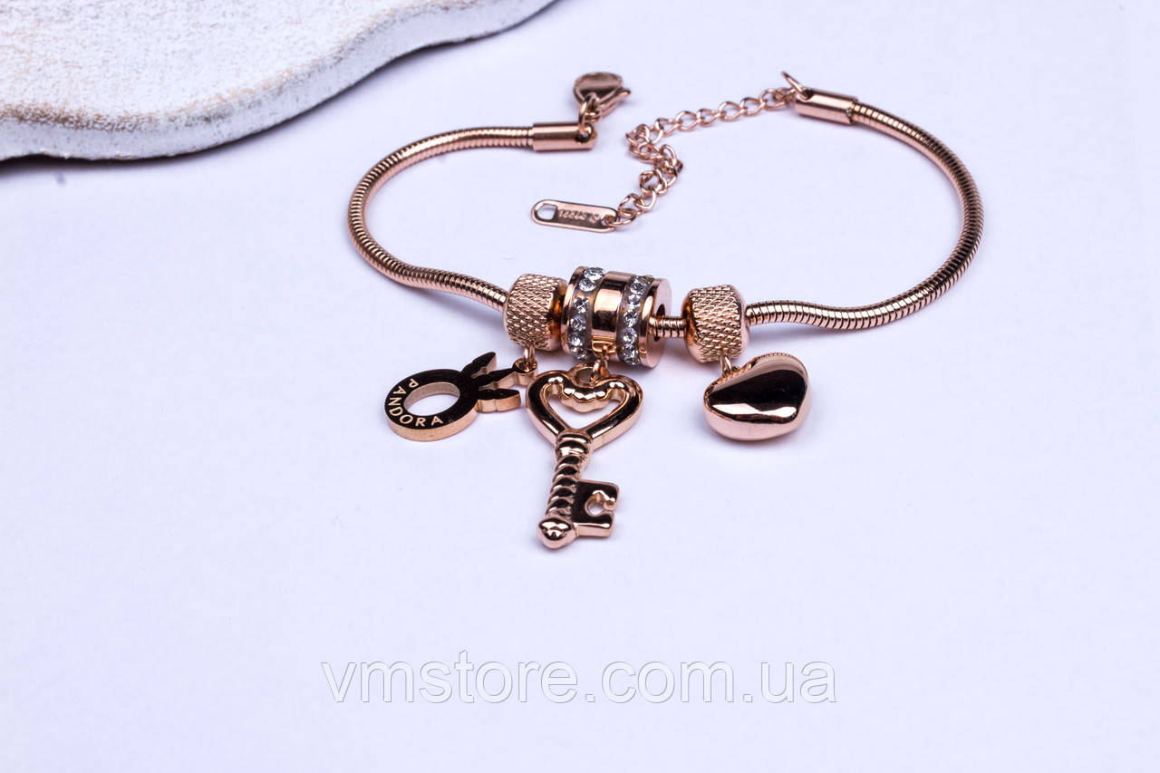 Браслет жіночий у стилі Пандора, фото 1