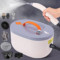 Пароочисник для дому 1,2л + 8 насадок, 2500Вт / Ручний пароочисник для прибирання / Паровий очищувач