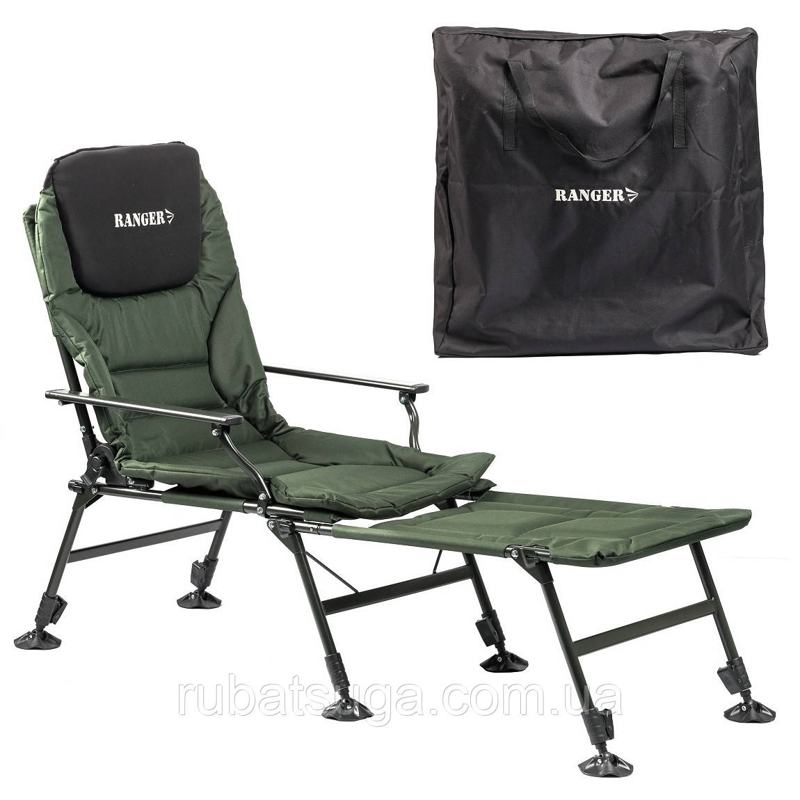 Крiсло коропове з підніжкою коропове Ranger Carp SL-112 (Арт. RA 2251), фото 1