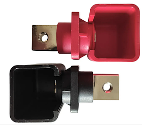 Корпусна прохідна клема з кришкою CF 400А (червона та чорна)