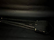 Набір шампурів з дерев'яною ручкою "Мисливський" з виделкою та ножем (у шкіряному закритому сагайдаку), фото 3