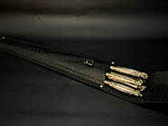 Набір 6-ти шампурів з дерев'яною ручкою "Мисливський" (у шкіряному закритому сагайдаку), фото 6