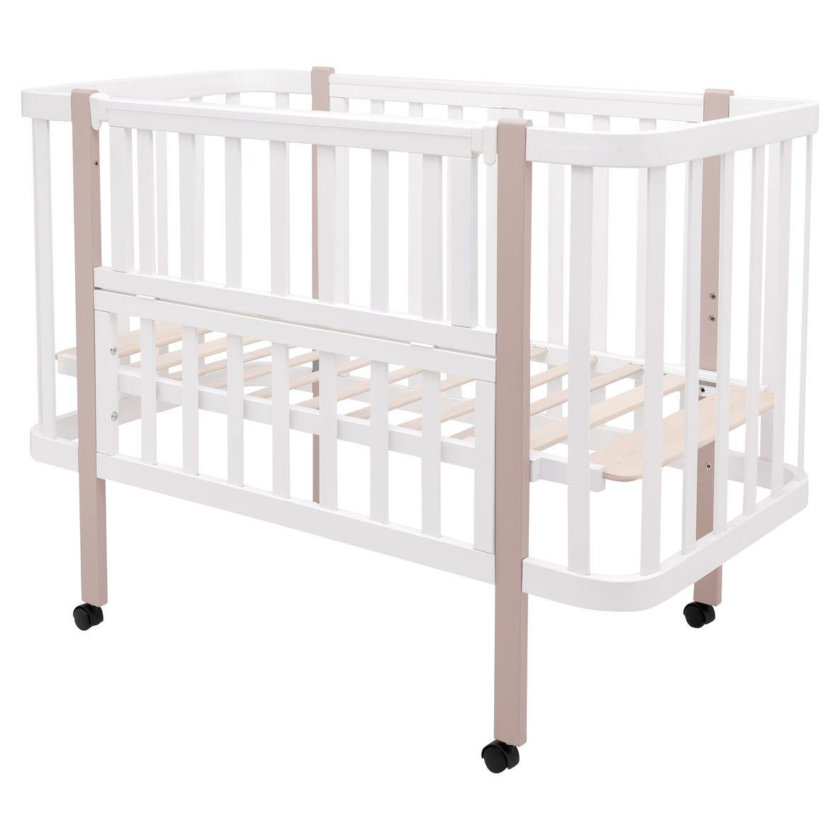 Ліжко Babyroom Місяць LU-1  білий / капучино