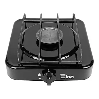 Настільна газова плитка Елна ПГ-1Н компактна для дому та дачі без кришки
