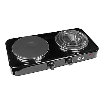 Двоконфорочна електроплита Елна 101Н диск і вузький тен 2500 Вт настільна